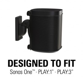 Sanus Sonos Speaker Wall Mount for ONE, Play:1 & Play:3 - Black