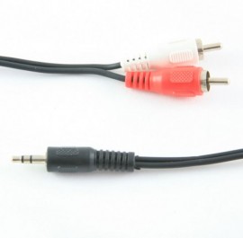3.5mm Stereo Jack to 2 x Phono Plugs - 1.2m (1.2m - 10m lengths available)