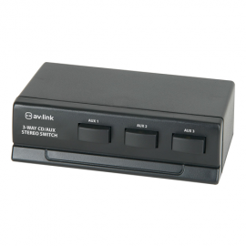 AV:Link 128.234UK 3 Way Cd/Aux Stereo Switch