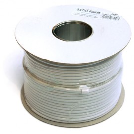 C163 Satellite Cable Aluminium Foil 75ohm - White 100m