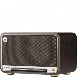 EDIFIER D32 Hi-Res Rechargeable Speaker, AirPlay2, Bluetooth V5.3 - Black/Walnut