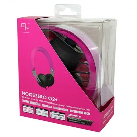 EOps NOISEZERO O2+ Comply On-ear Headphones MAGENTA