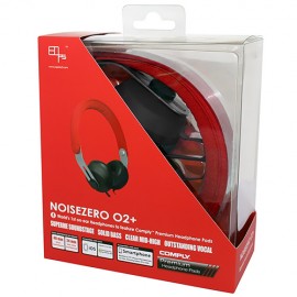 EOps NOISEZERO O2+ Comply On-ear Headphones RED