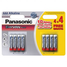 Panasonic PANALR03B4+4 AAA 4+4 Free Alkaline Batteries