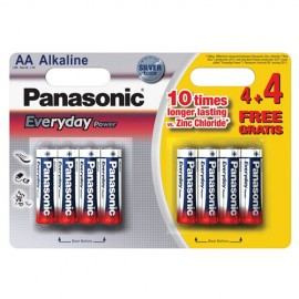 Panasonic PANALR6B4+4 AA 4+4 Free Alkaline Batteries