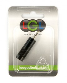 LGL PL79 3.5mm Stereo Jack Plug to 6.35mm Stereo Socket Adaptor