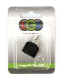 LGL PL81 3.5mm Stereo Jack Plug to 2 x 3.5mm Stereo Sockets Adaptor