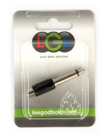 LGL PL84 6.35mm Mono Jack Plug to Phono Socket Adaptor