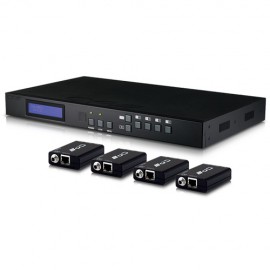 CYP PU-44XL-KIT 4 x 4 HDBaseT LITE Matrix with PU-514L-RX Receivers