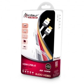 Real Cable Moniteur HDMI with Gold Contact Plugs - 1m (1m - 5m lengths available)
