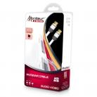 Real Cable Moniteur Coax Antenna Cable M/F with Gold Plugs - 1.5m (1.5m - 5m lengths available)