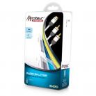 Real Cable Moniteur RCA Stereo Audio Splitter Cable with Gold Plugs, 20cm