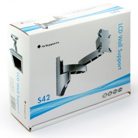 AV Supports S42 Swivel & Tilt LCD/TFT Wall Bracket for 15-23