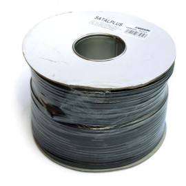 SATAPLUS Sat Cable Twin Alum Foil 75ohm - Black 100m